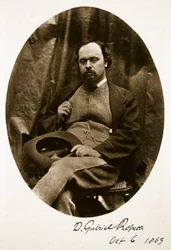 Dante Gabriel Rossetti, 6. Oktober 1863 (Sepia-Foto)